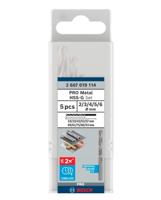 Bosch Accessoires PRO Metal HSS-G spiraalboorset | 5-delig - 2607019114 - thumbnail