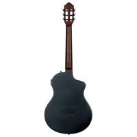 Ortega RTPSTD-SBK-L TourPlayer Series Standard Satin Black Finish linkshandige elektrisch-akoestische klassieke gitaar met tas - thumbnail