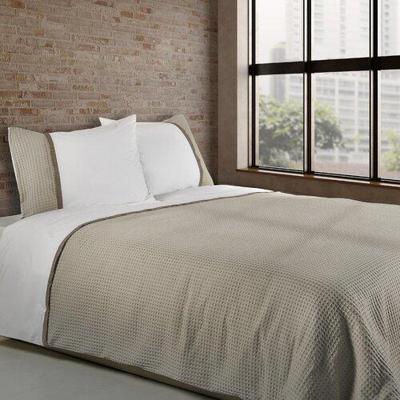 Dommelin Dommelin Dekbedovertrek Bari Percal 200TC Kaki-Nootmuskaat 200x200/220 cm