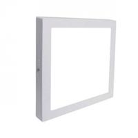 LED Downlight - Opbouw Vierkant 18W - Helder/Koud Wit 6400K - Mat Wit Aluminium - 225mm - thumbnail