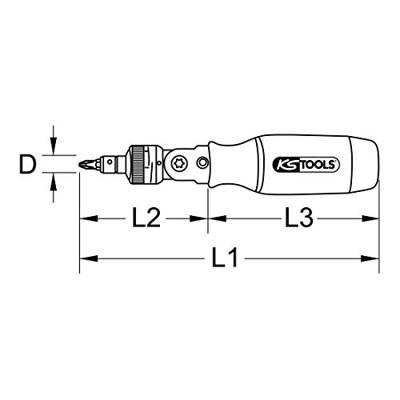 KS Tools 911.2470 Ratelschroevendraaier 1/4