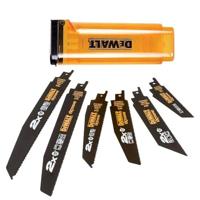 DeWALT DT2440L 6-delige set reciprozaagbladen in stevige opbergcassette - thumbnail