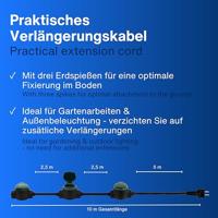 REV 0017103512 Stroom Verlengkabel 16 A Zwart, Groen 10 m H07RN-F 3G 1,5 mm² - thumbnail