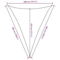 Zonnezeil 160 g/m 4x5x5 m HDPE antracietkleurig - thumbnail