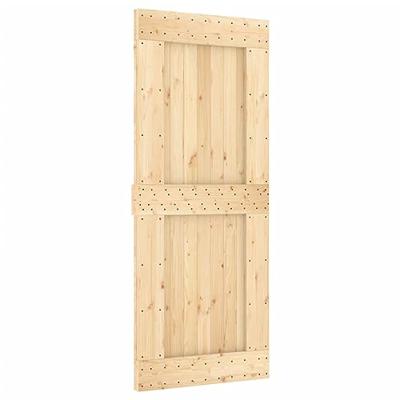 Schuifdeur met beslag 85x210 cm massief grenenhout
