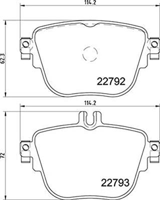 Remblokkenset, schijfrem P50141