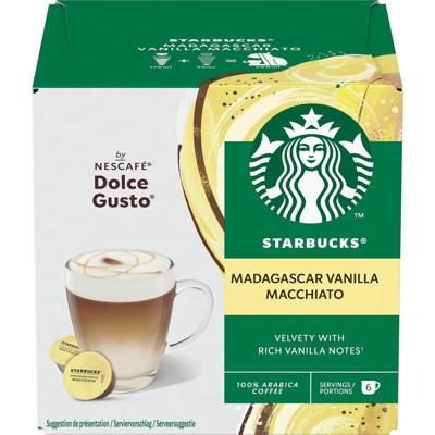 Nescafé Dolce Gusto koffiecapsules Starbucks, vanille machiatto, pak van 12 stuks