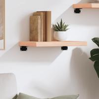 Wandschap 40x20x4 cm onbehandeld massief eikenhout - thumbnail