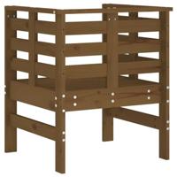 Tuinstoelen 2 st 61,5x53x71 cm massief grenenhout honingbruin - thumbnail