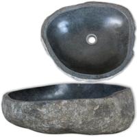 Wastafel ovaal (37-46)x(29-36) cm riviersteen - thumbnail