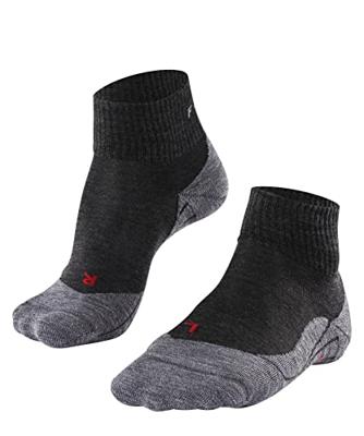 Falke TK5 Wander Korte Wandelsok Dames Asphalt Mel. 35-36 Falke TK5 Wander Korte Wandelsok Dames Asphalt Mel. 35-36