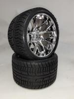 Sweep Racing On-Road Crusher Belted WHD wielen - 1/2 Offset - 17mm - Zilver - thumbnail