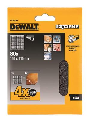 DeWalt Accessoires mesh schuurgaas 115x115mm k80 - dtm3022-qz DeWalt Accessoires mesh schuurgaas 115x115mm k80 - dtm3022-qz