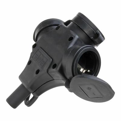 Kopp hangcontactblok 3-weg (eitje) volrubber IP44