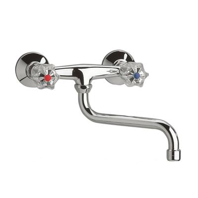 SCHÜTTE tweeknopswandmengkraan brillant chroomkleurig