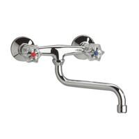 SCHÜTTE tweeknopswandmengkraan brillant chroomkleurig - thumbnail