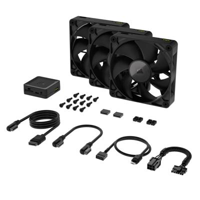 Corsair iCUE LINK RX120 PC-ventilator Zwart (b x h x d) 120 x 120 x 25 mm