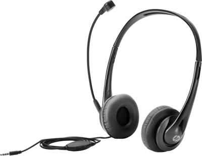HP T1A66AA Over Ear headset Kabel Stereo Zwart Ruisonderdrukking (microfoon) Volumeregeling Computer
