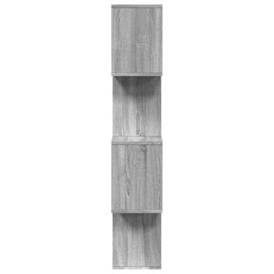 Kamerscherm / boekenkast 4-laags 70x24x129 cm hout grijs sonoma