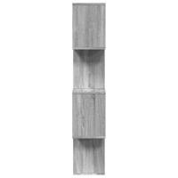 Kamerscherm / boekenkast 4-laags 70x24x129 cm hout grijs sonoma - thumbnail
