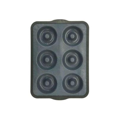 6-donutvorm - ZENKER - 36 x 26 cm - Glasvezel siliconen - Zwart