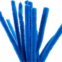 Creativ Company Chenille, l: 30 cm, dikte 15 mm, donkerblauw, 15 stuk/ 1 doos - thumbnail