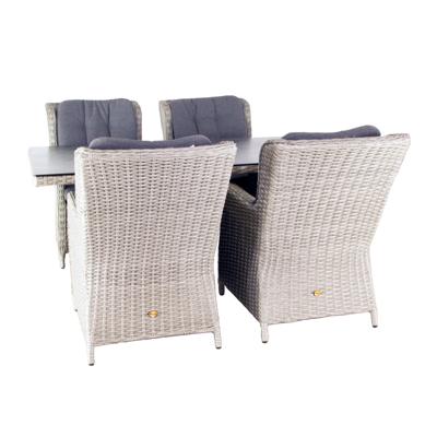 Diningset Santa Rosa Salty Grey D 180 x B 90 x H 75 cm Oosterik Home - Oosterik home