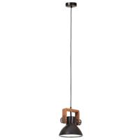 VidaXL Hanglamp industrieel rond 25 w e27 19 cm zwart - thumbnail