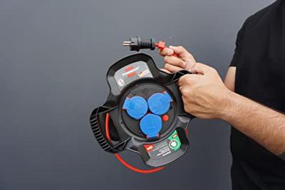 Brennenstuhl 1169710100 power uitbreiding 10 m 3 AC-uitgang(en) Buiten Zwart, Rood - thumbnail