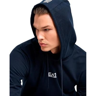 Emporio Armani EA7 8NPM32 Hoodie Heren Donkerblauw - Maat XL - Kleur: Blauw | Soccerfanshop