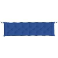VidaXL Tuinbankkussens 2 st 200x50x7 cm oxford stof blauw - thumbnail