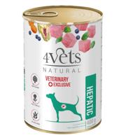 4VETS Natural Hepatic Dog - nat hondenvoer - 400 g - thumbnail
