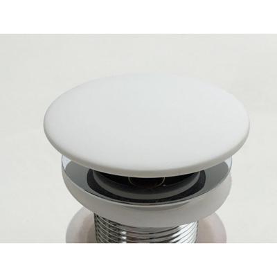 ZEZA Alexia waskom klikwaste kapje - Solid Surface - enkel bovenzijde - wit mat JZ9033M