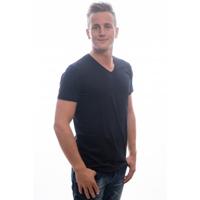 Slater Basic Fit T- Shirt V- Neck Navy Two Pack ( art 7610) - thumbnail