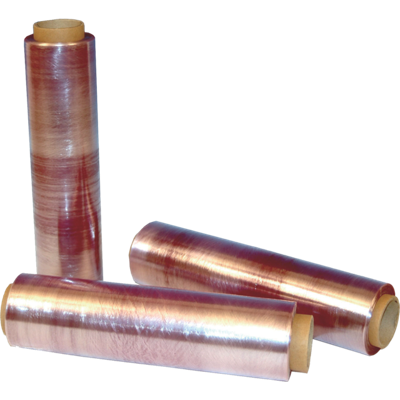 Folie | rekfolie geperforeerd | PVC | 30cm | 500m | 8my | transparant | 3 rol