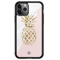 iPhone 11 Pro Max glazen hardcase - Ananas - thumbnail