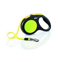 Flexi rollijn new classic neon tape zwart / geel - thumbnail