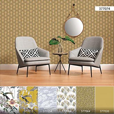 Architects Paper Jungle Chic geel behang | 377074 - thumbnail