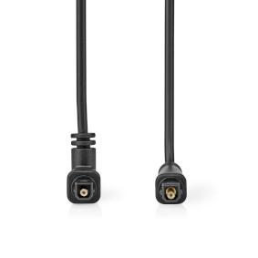 Nedis CAGP25200BK20 Optische Audiokabel Toslink Male Toslink Male Draaibaar 2.00 M Rond Pvc Zwart Envelop
