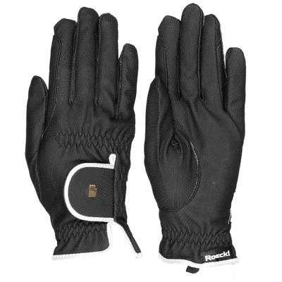 Roeckl Lona handschoenen zwart/wit maat:7.0