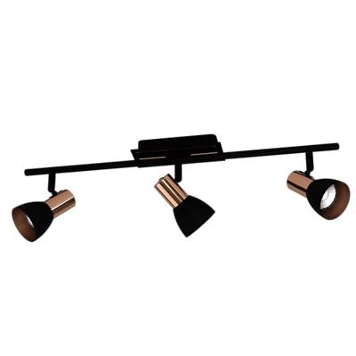Eglo Led plafondspotBarnham led 3-lichts zwart met koper - 94586