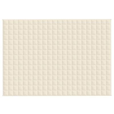 Verzwaringsdeken 155x220 cm 11 kg stof lichtcrmekleurig Verzwaringsdeken 155x220 cm 11 kg stof lichtcrmekleurig