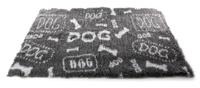Martin Sellier Vetbed dog print grijs / wit gerecycled - thumbnail