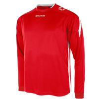 Stanno 411003 Drive Match Shirt LS - Red-White - S - thumbnail