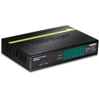 TRENDnet 8-poorts GREENnet Gigabit PoE+-schakelaar, TPE-TG82G, ondersteunt PoE- en PoE+-apparaten, 61 W PoE-begroting, 16 Gbps schakelcapaciteit, gegevens en stroom via Ethernet naar PoE-toegangspunten en IP-camera's - thumbnail