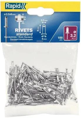 BLINDKLINKNAGEL 3.2X8MM 100ST