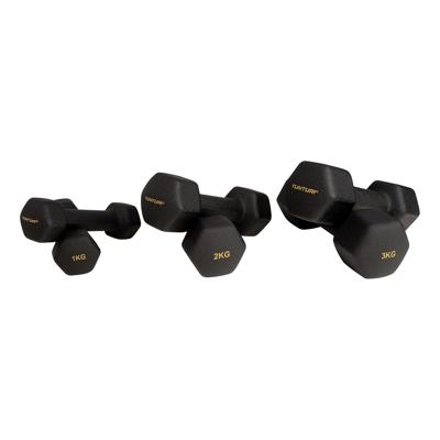 Tunturi Centuri Dumbbell Set | Met Opbergrek | Neopreen l 1 t/m 3 kg