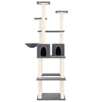 VidaXL Kattenmeubel met sisal krabpalen 167 cm donkergrijs - thumbnail