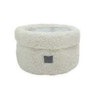 Jollein mandje Teddy Cream white - thumbnail