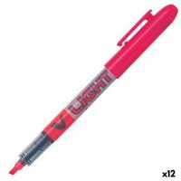 Fluoriscerende Markeerstift Pilot V Light Rosa Roze (12 Stuks) - thumbnail